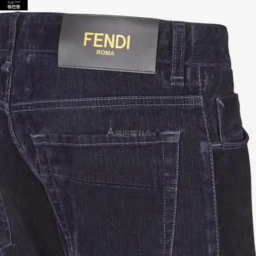 【包邮包税】 fendi芬迪 21年春夏 男士 牛仔裤 jean en denim bleu