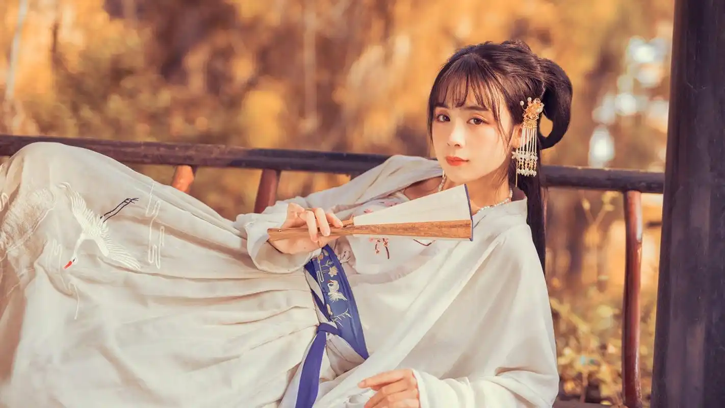 美女文艺古风美女模特壁纸15