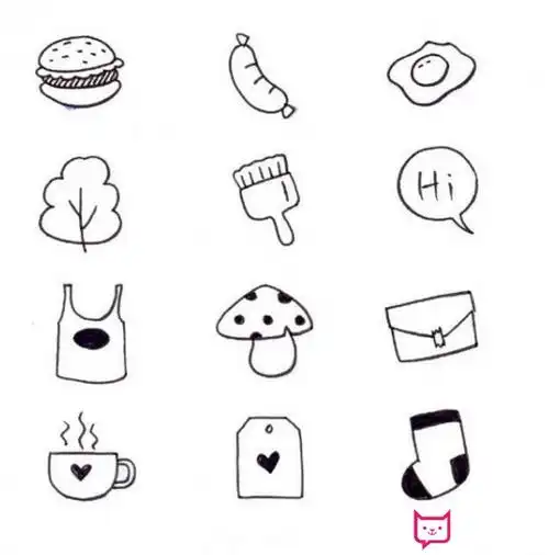 超简单的日常物品简笔画,生活小用品