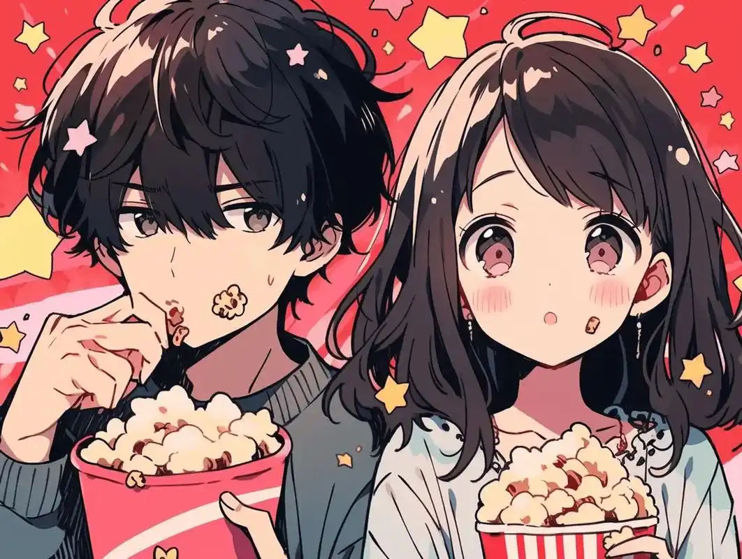 情侣头像,背景图.最温馨的当然是两个人宅在家里,一起追剧#优 - 抖音