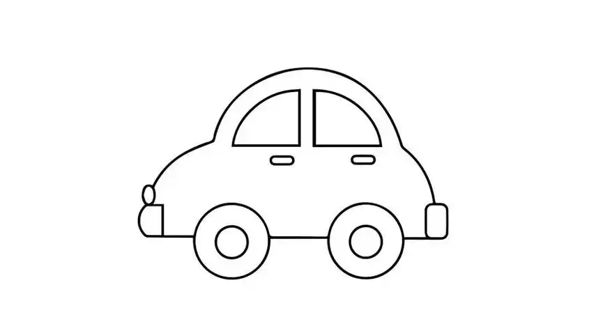 小车简笔画小车简笔画图片大全幼儿园