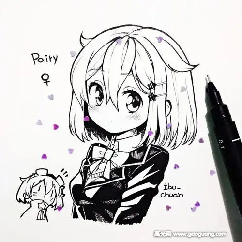 18张q版手绘动漫人物图,适合初学者的q版人物素材