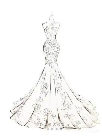 裙子要如何画礼服简笔画大全公主裙礼服的简笔画教程公主裙简笔画晚