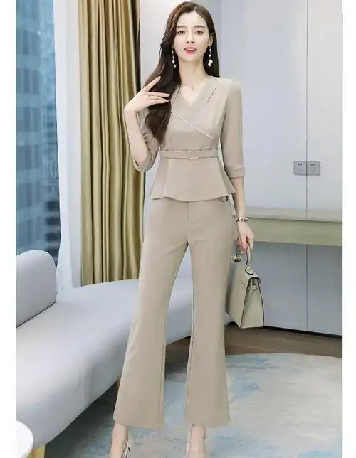 30-40岁女装气质套装2022年新款夏季轻熟风时尚显瘦职业装气质女神范