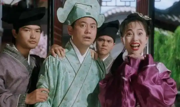 祝枝山石榴姐合体!穿拜堂成亲古装cp感爆棚,唐伯虎点秋香已30年