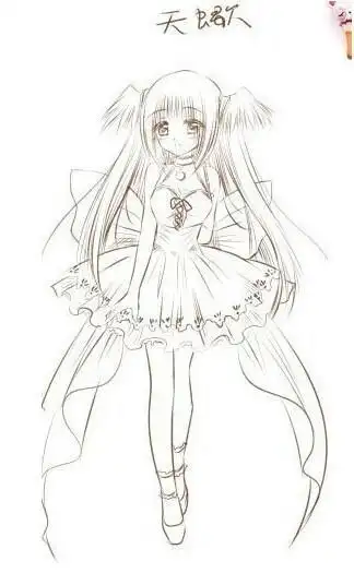 画天蝎座简笔画古装