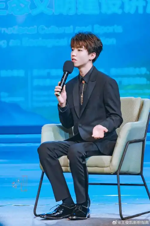 07#王俊凯新粉指南#07#王俊凯苏系侧颜#喜欢你西装革履,拿着话筒