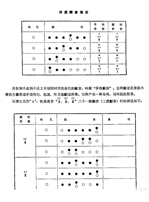 笛子指法大全 - 美篇