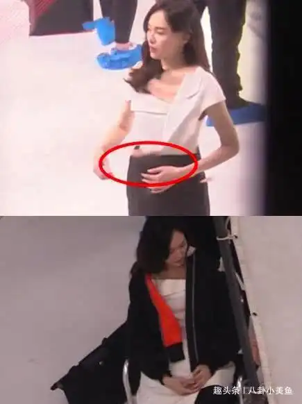 从现场的其他图片看,唐嫣好像也有意在现场护住自己的肚子,不时的摸一