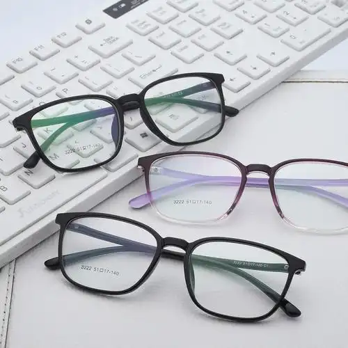 2017新款平光复古tr90眼镜框防蓝光电脑护目镜可配近视镜丹阳3222图片