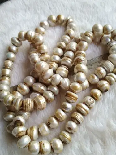 天然老珍珠佛珠项链 108颗