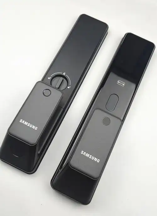 三星指纹锁p50家用防盗门拉丝磁卡感应密码智能锁全自动2021 p50