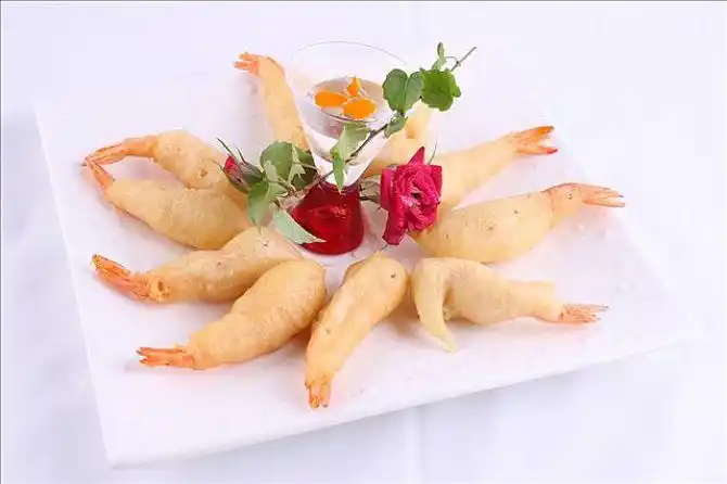 炸凤尾虾_全景网