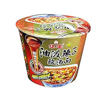 华丰 油泼辣子酸汤面桶装133g方便面方便速食酸辣爽口舌尖上的中国