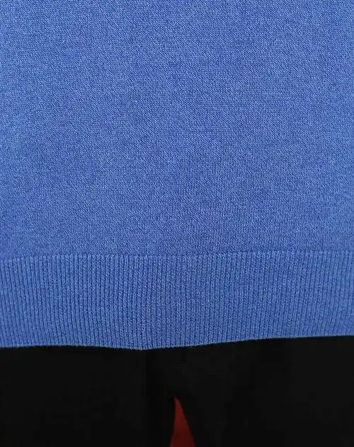 凡兔one-t男装移动专场男浅蓝色纯色圆领套头休闲毛衣my-34qianlan_唯