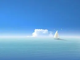 10张淡雅清爽蓝ppt背景图片