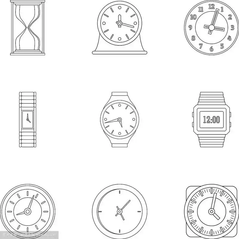 计时器图标设置大纲样式