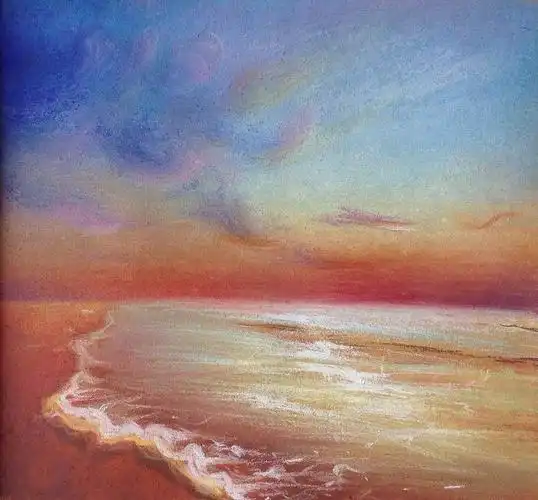 海景——色粉写生(二)|纯艺术|彩铅|iris_wangcc - 原创作品 - 站酷