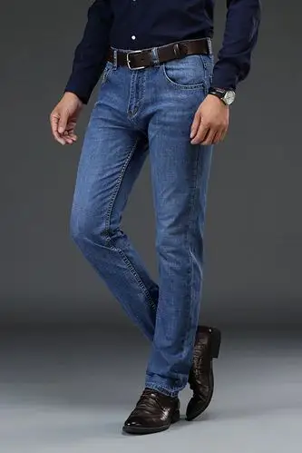 专柜正品牛仔裤男直筒修身男士裤子夏季新款薄款休闲弹力裤薄款