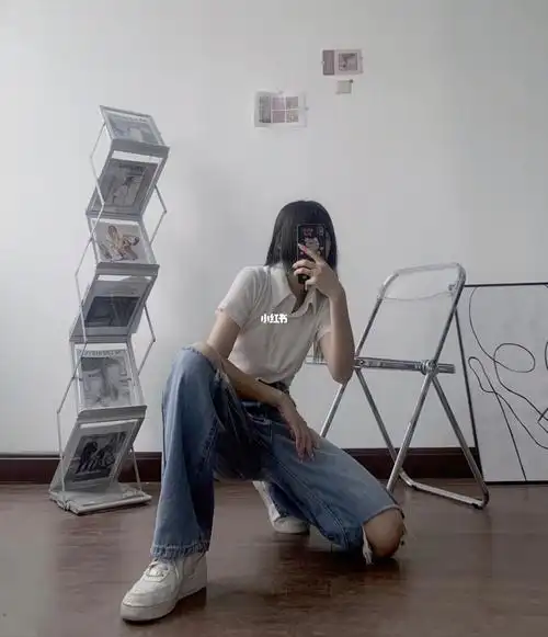 对镜拍照姿势ootd