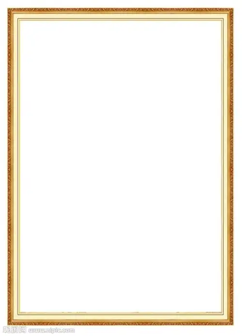 金色边框 相框图片