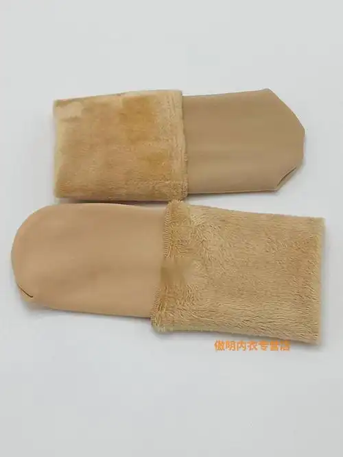 集衫坊 5只装小腿截肢假肢袜子棉义肢袜加厚残肢袜带绒毛袜套残疾人袜