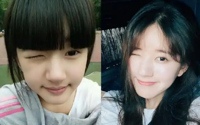 赵露思上学时期旧照##星姐微博