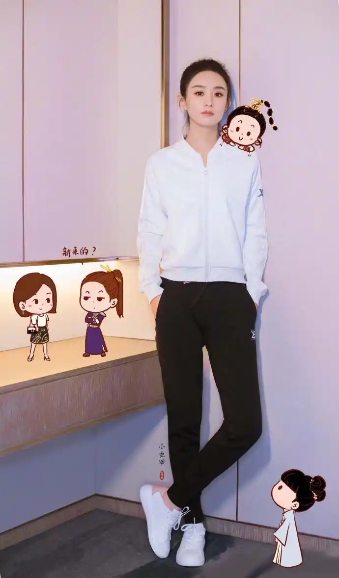 赵丽颖为特步代言 运动装的样子真好看!