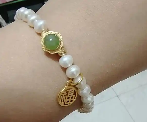 自己diy的珍珠手链