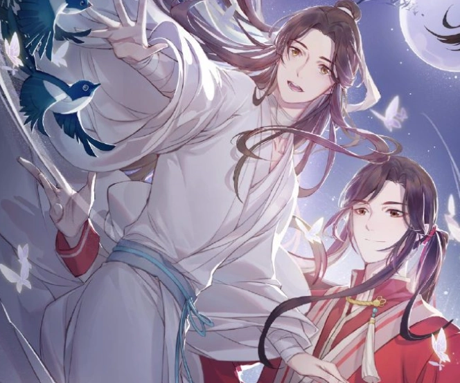 蓝忘机手捧鲜花好优雅 谢怜花城同框画面绝美|墨香|家族-动漫·ac