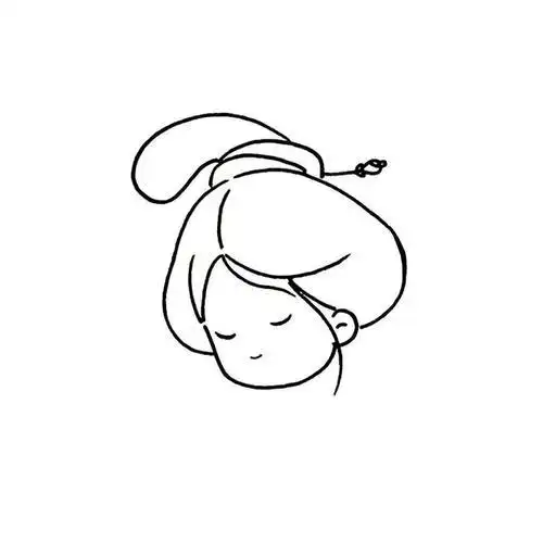 每天学一幅简笔画采莲的古装美女