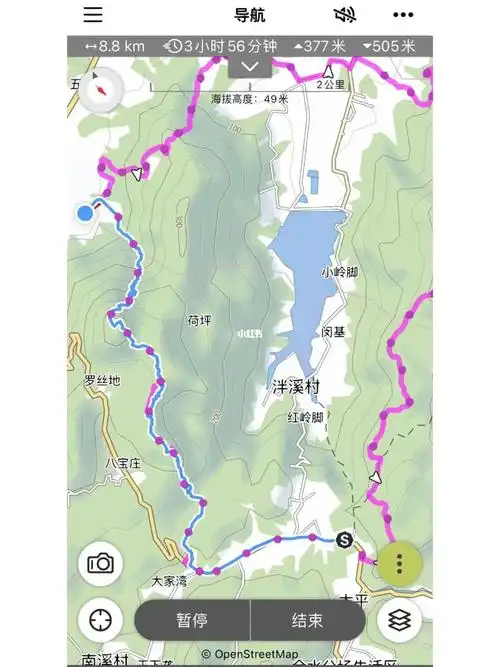 梅岭徒步本来想和实际走的路线毫不相干