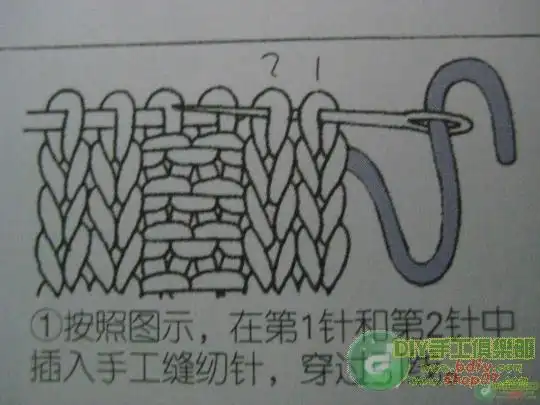 【转】双螺纹收针方法(缝针收针)(图片) - 芹菜叶子 - 芹菜叶子 的