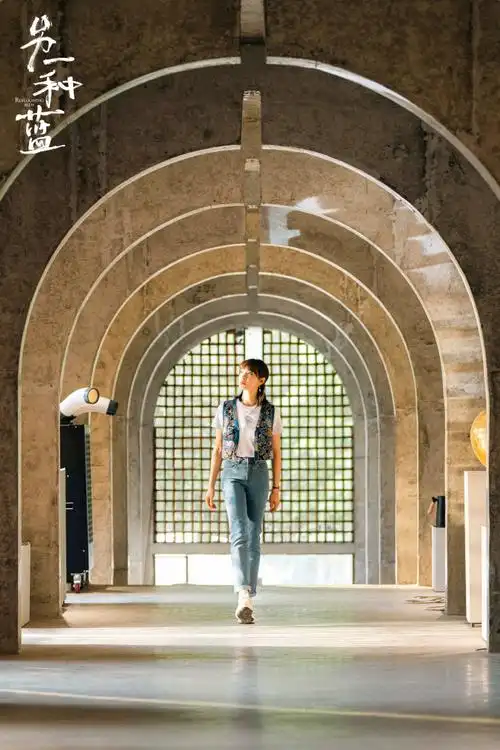 宋茜另一种蓝##宋茜ins宣传中国瓷器