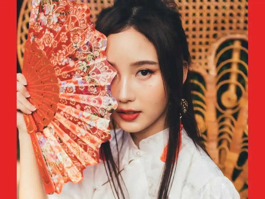 高雅中国风,旗袍文化,清纯美少女