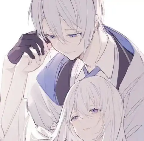 情侣动漫头像白发 动漫头像图片大全 -【爱个性】