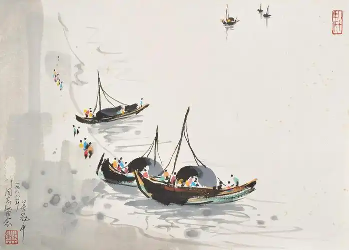 江南水乡吴冠中画作赏析