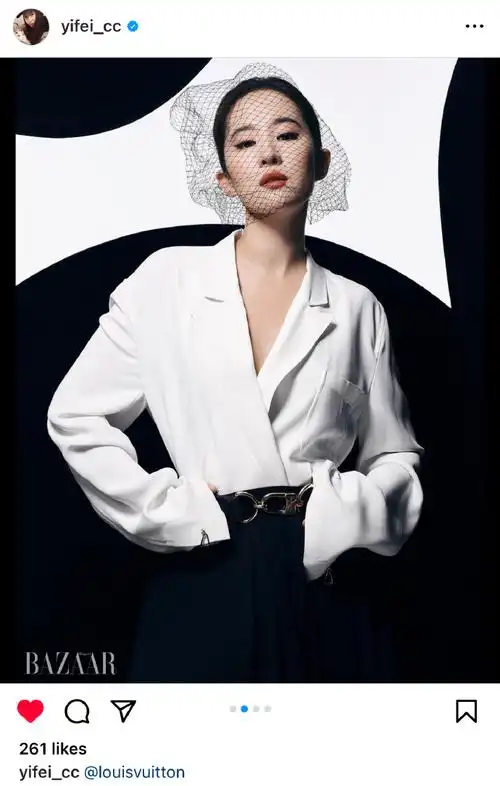 刘亦菲##刘亦菲时尚芭莎4月刊封面