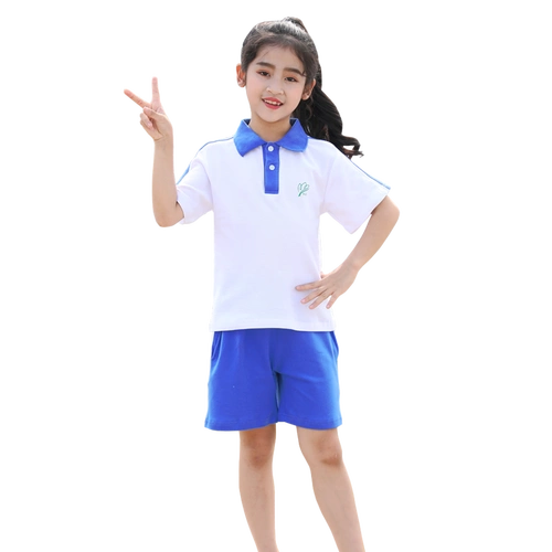 米兔果夏季学生装夏装短袖t恤校服裤深圳市校服秋装长袖长裤套装小