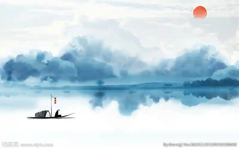 简约古风背景墙图片