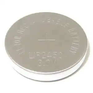 纽扣电池lir2450/lir2477 可充电锂离子电池3.6v无线开关计算器用