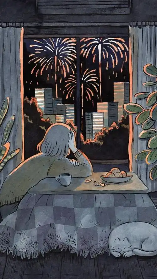 ins森系治愈系意境背景图,森系风格图片(森系 治愈 清新 手绘 插画)