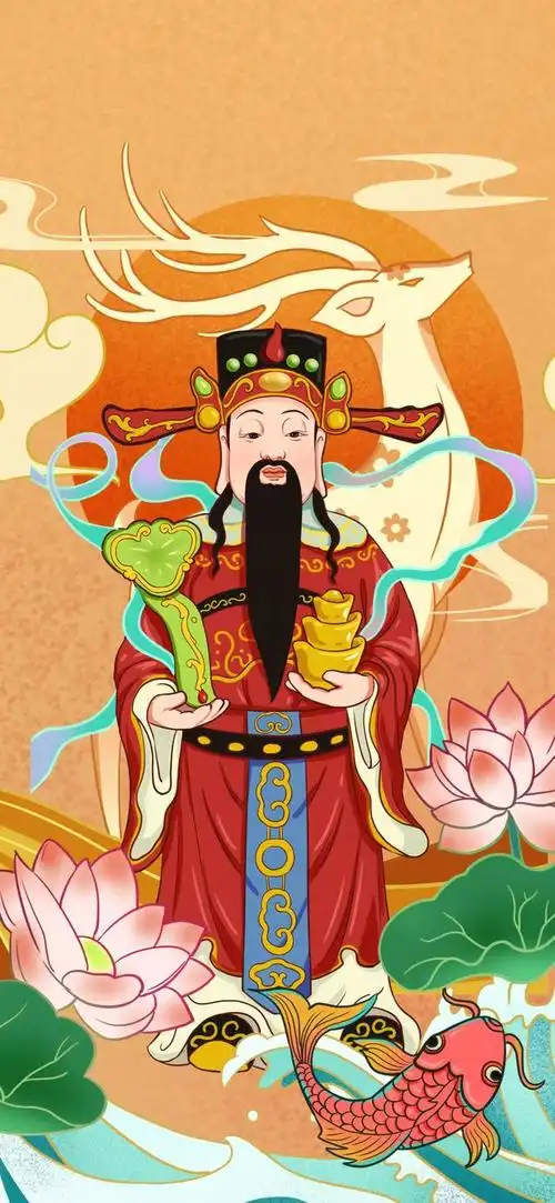 财神壁纸,愿你的口袋总是满满,愿你的金银珠宝熠熠生辉