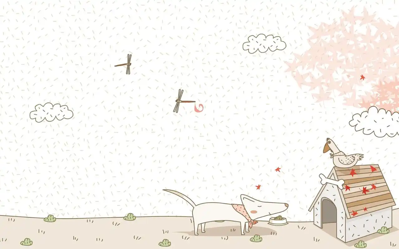 可爱的卡通狗狗,卡通明星-回车桌面