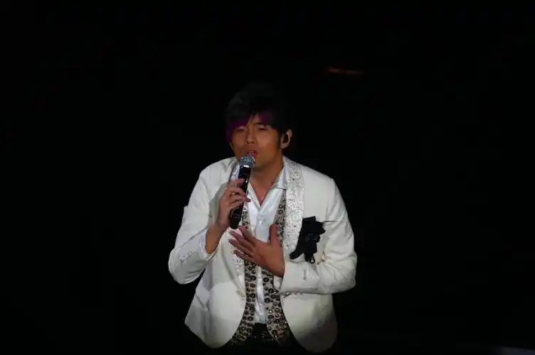 周杰伦经典造型紫毛伦