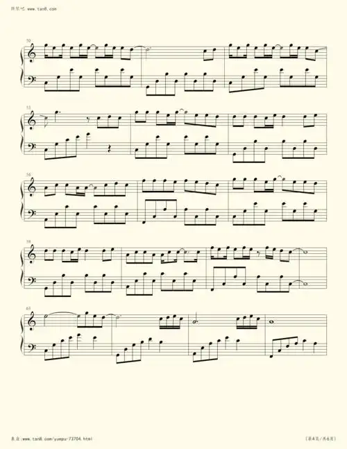 《少年,钢琴谱》梦然(五线谱 钢琴曲 指法)-弹吧|蛐蛐钢琴网