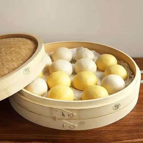 大号竹制蒸笼竹蒸屉商用加深笼屉小笼包子馒头家用蒸格竹编