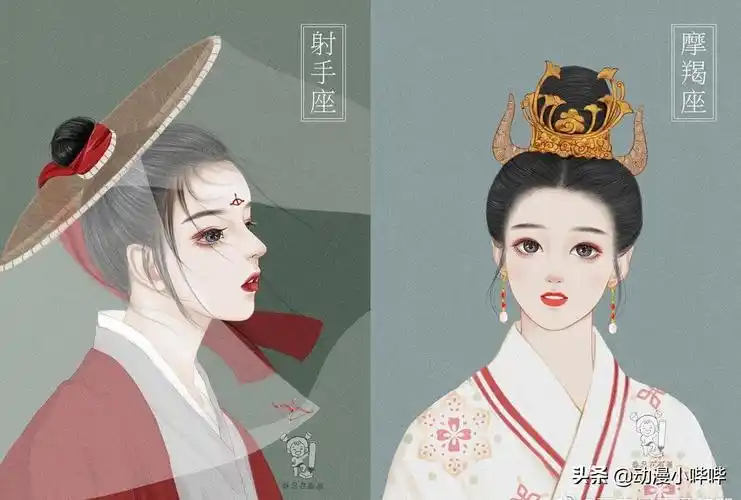 当十二星座变成"古风佳人",狮子座是西域美女,摩羯公主范十足