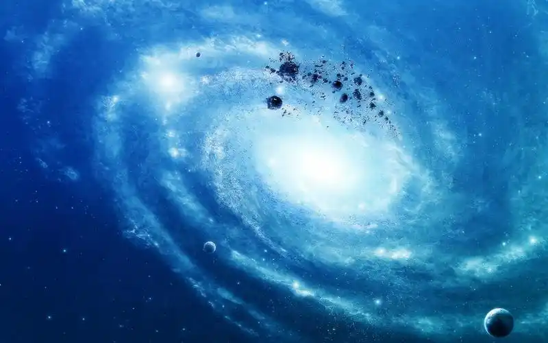 首页 数字宇宙 蓝色银河星系 壁纸 蓝色银河星系 桌布 - 1680x1050