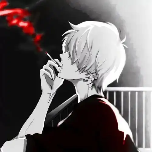 孤独黑暗系头像男生高冷动漫:尽管还不曾离开